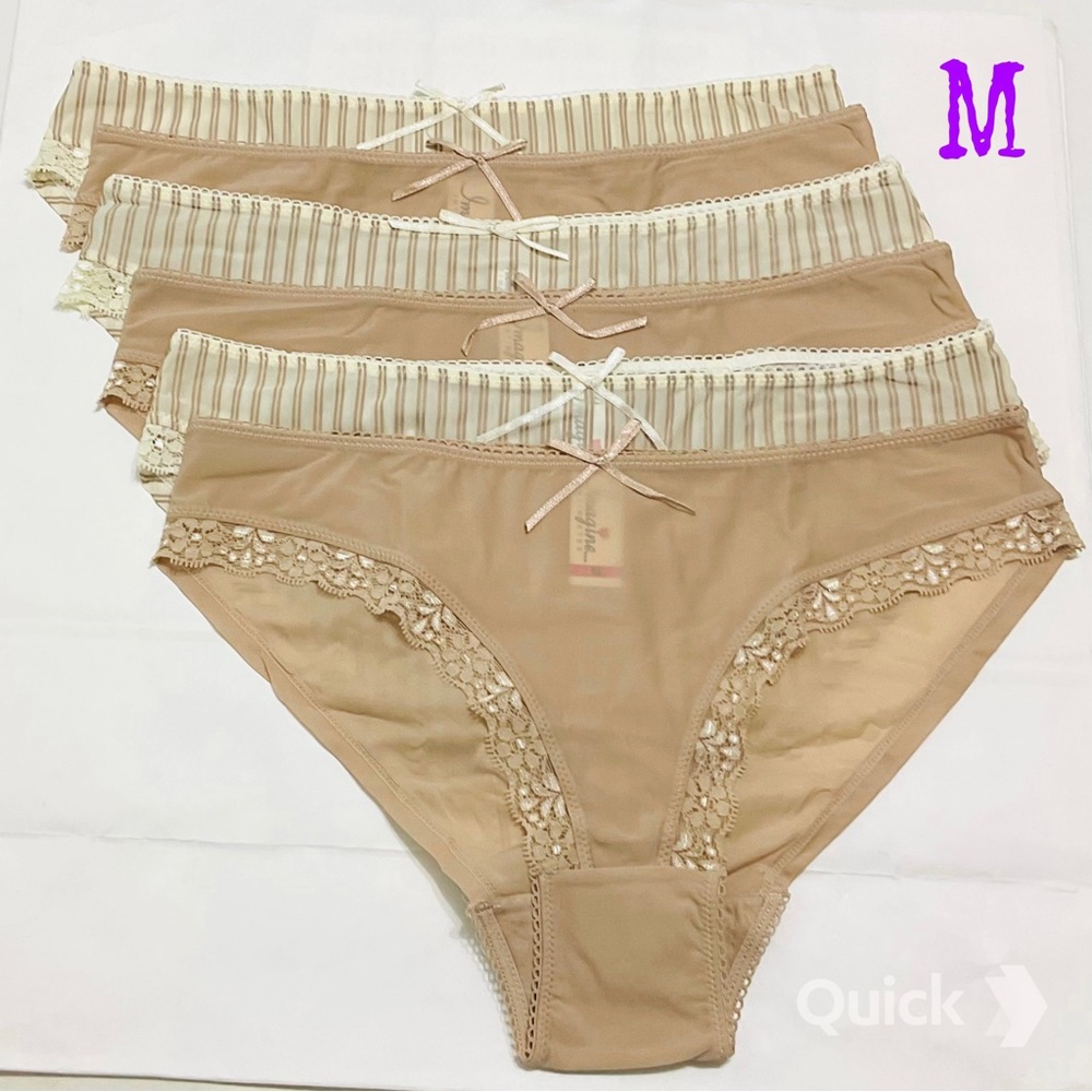 New Stripe Low-Rise Bikinis - 6 pcs set